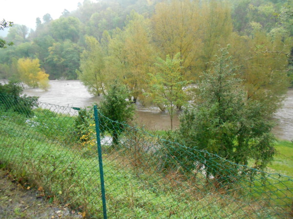 L'Eyrieux est large ce matin !